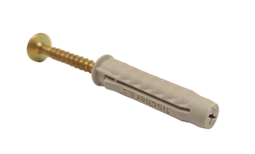 Taco de 8mm universal con tornillo cabeza flangeada