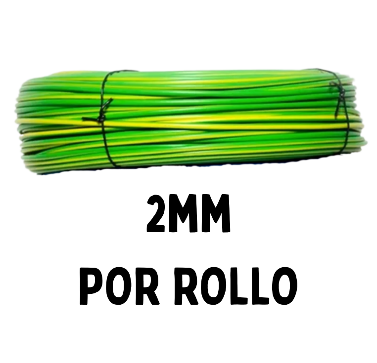 Cable Multifilar 2mm TIERRA por ROLLO de 100 MT