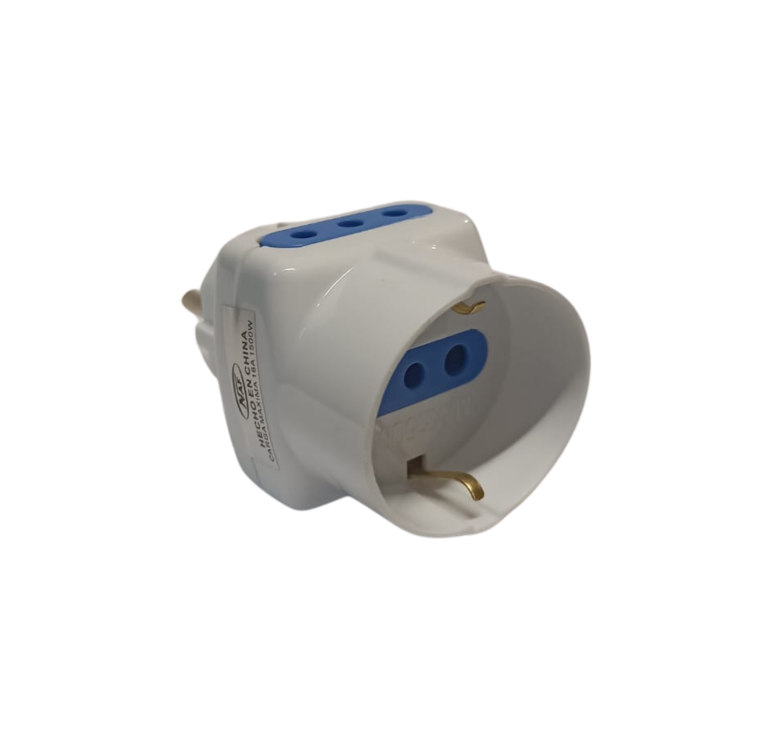 Adaptador Shucko Salida Shucko + 2 Modular  COD- 2399