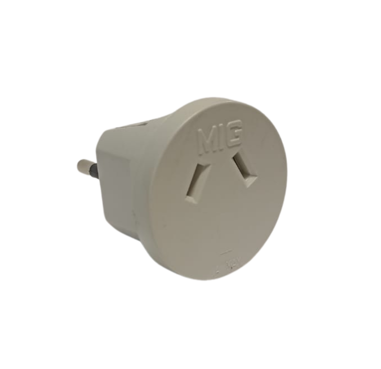 Adaptador 2 Patas Salida Estandar sin Tierra