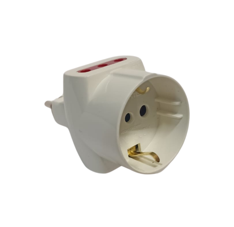 Adaptador Modular Salida Shucko + 2 Modular