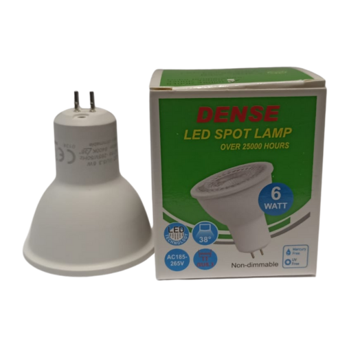 Lampara Dicroica LED de 6W Bipin Fria