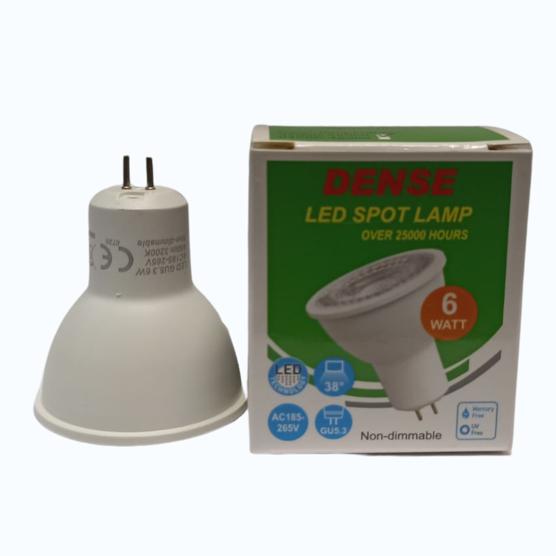 Lampara Dicroica LED de 6W Bipin Calida