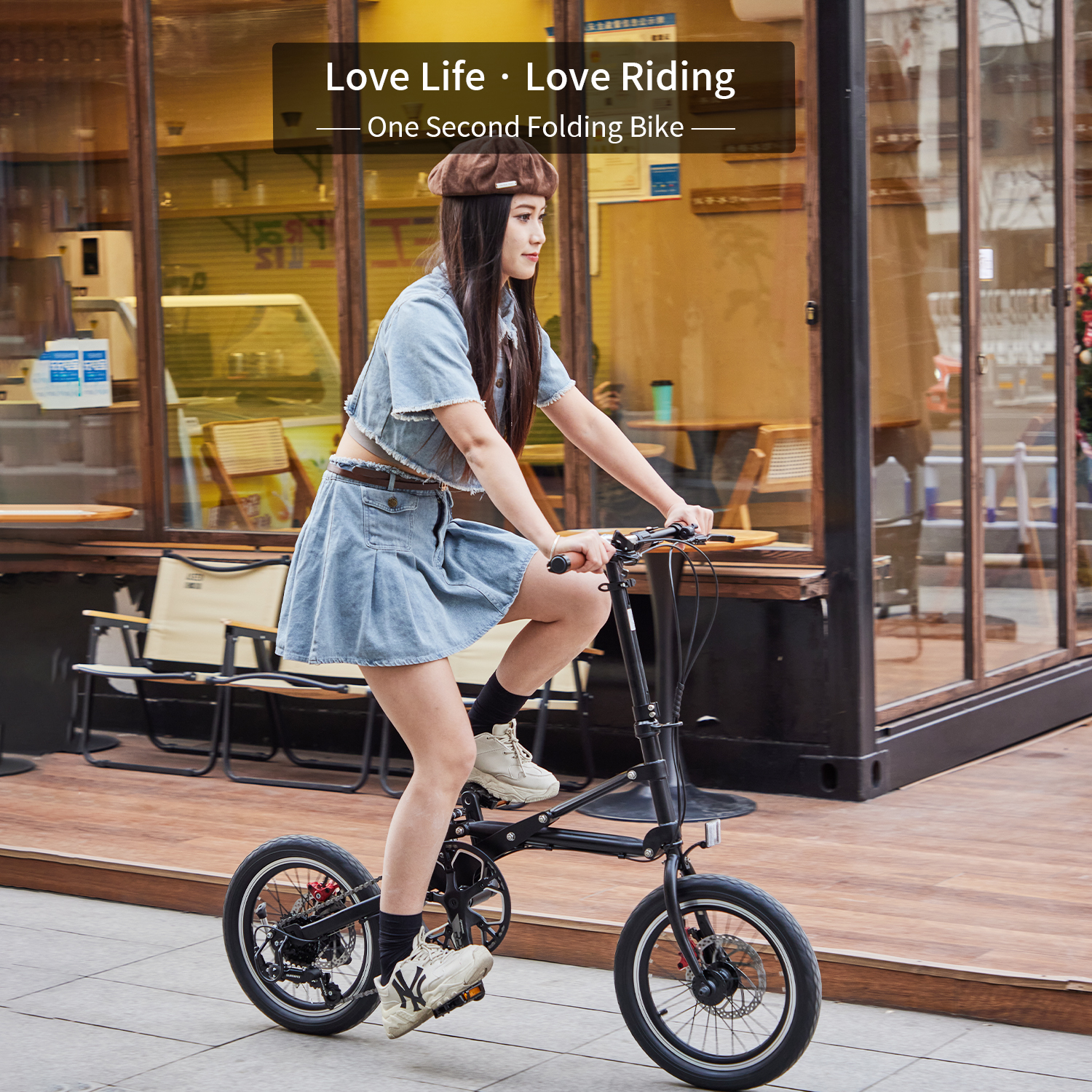1-Second Folding Bike 16inch fold bike– Ultra-Fast, Portable & Space-Saving