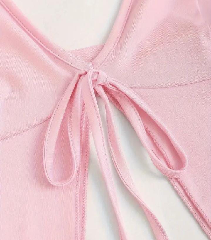 Conjunto de falda sexy de color sólido