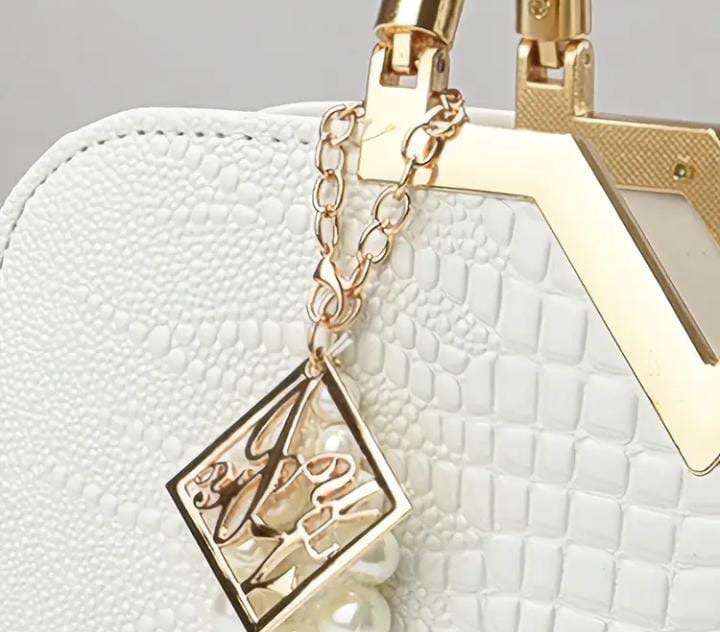 Bolsa de tote de gran capacidad con estampado de cocodrilo de moda