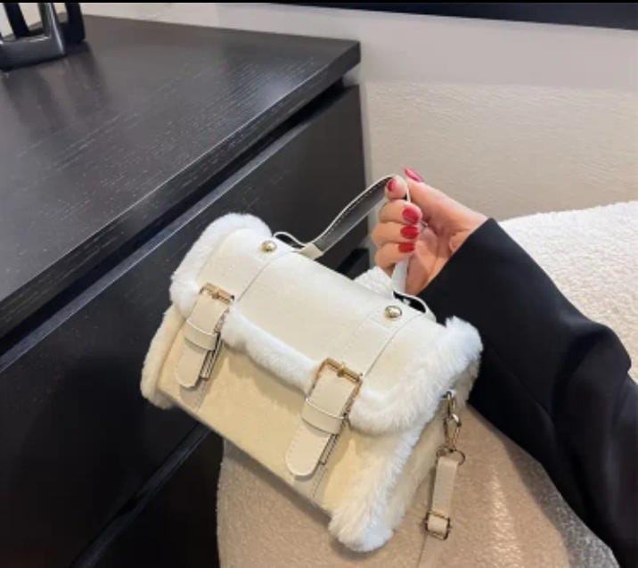 Bolso Cruzado De Cuero Falso A La Moda 