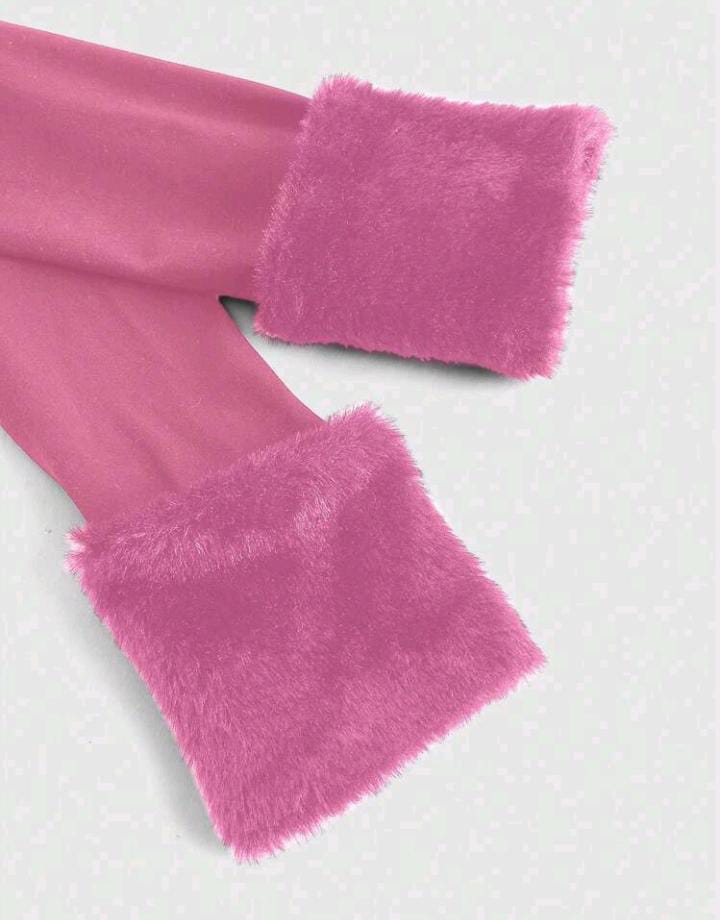 Abrigo corto rosa para mujer