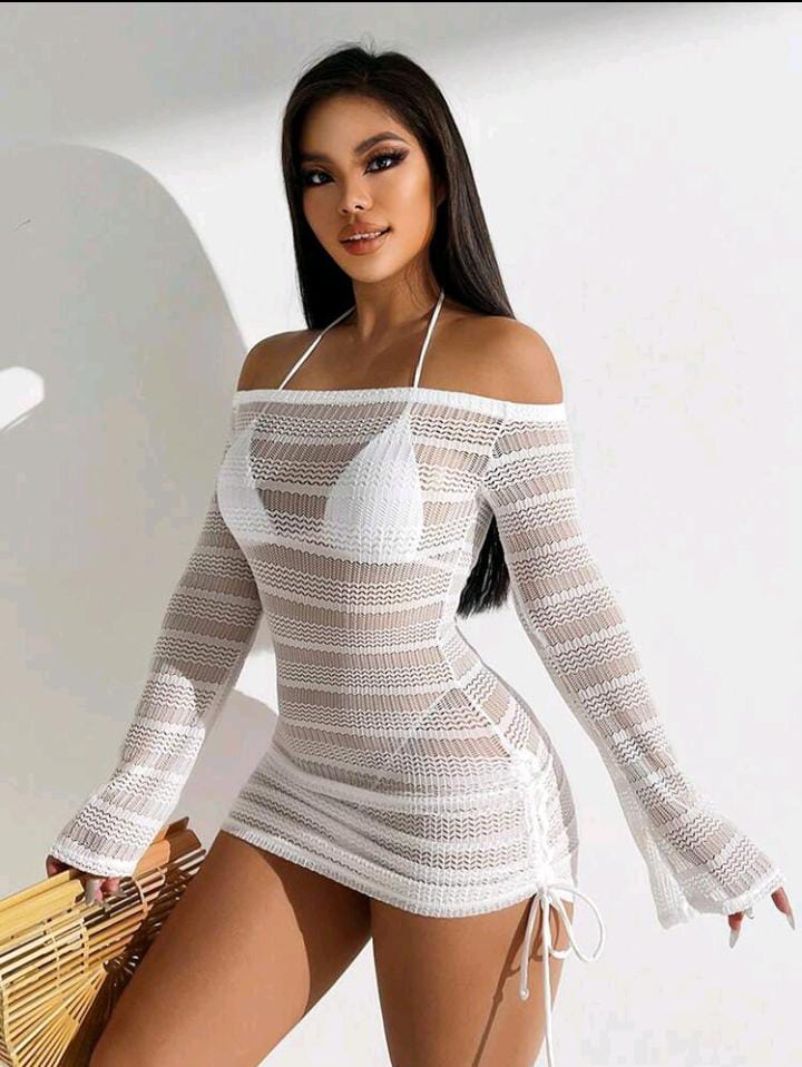 Vestido de playa tejido