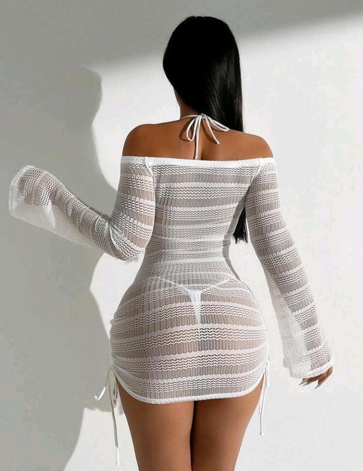 Vestido de playa tejido