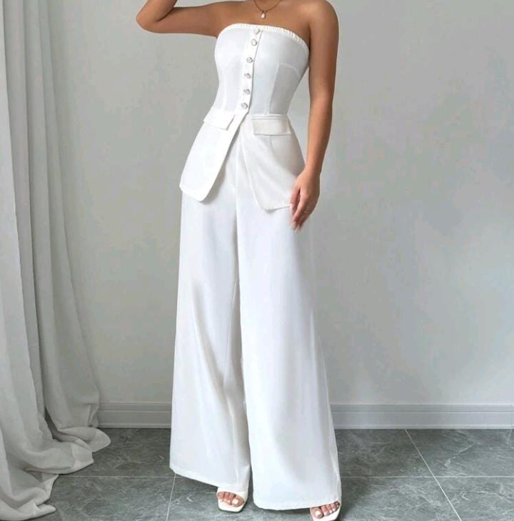 Elegante conjunto blanco