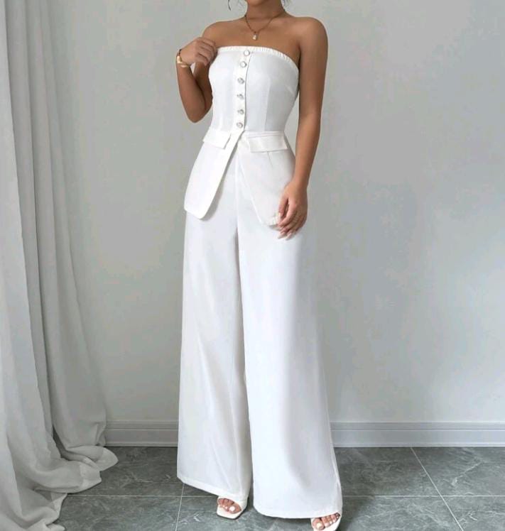 Elegante conjunto blanco