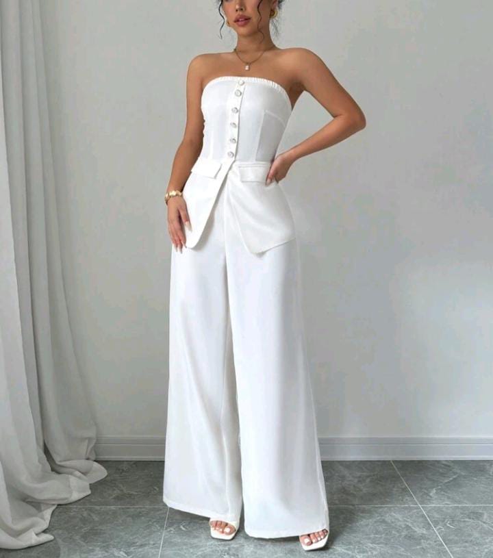 Elegante conjunto blanco
