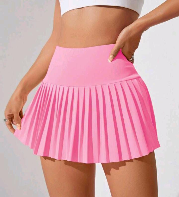 Falda de tenis rosa