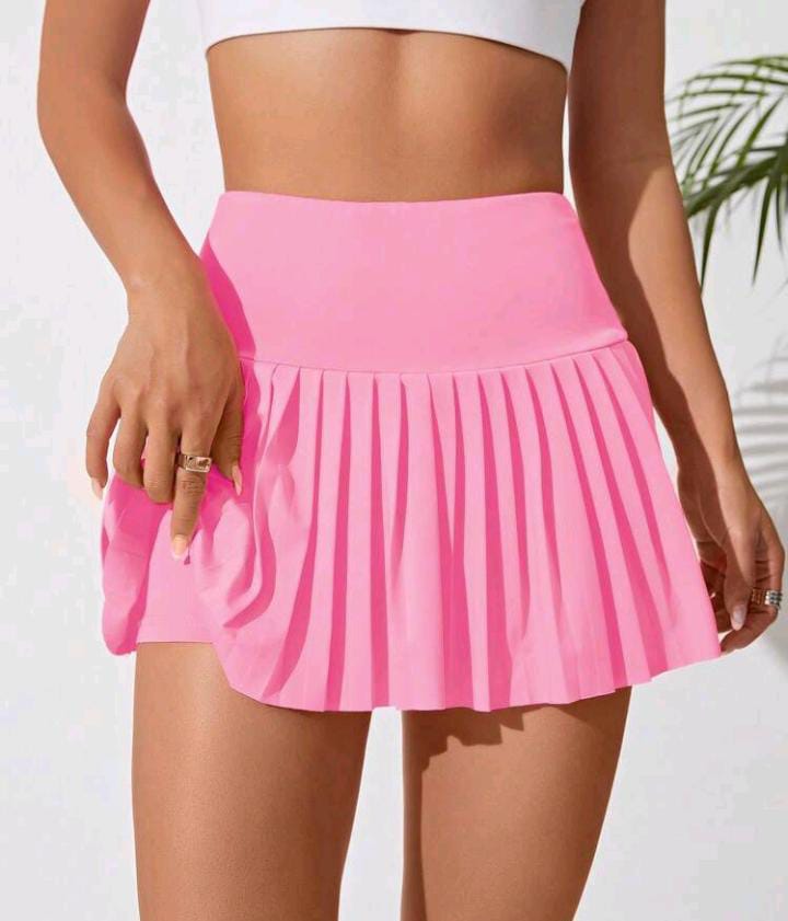 Falda de tenis rosa