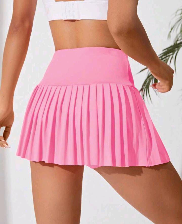 Falda de tenis rosa