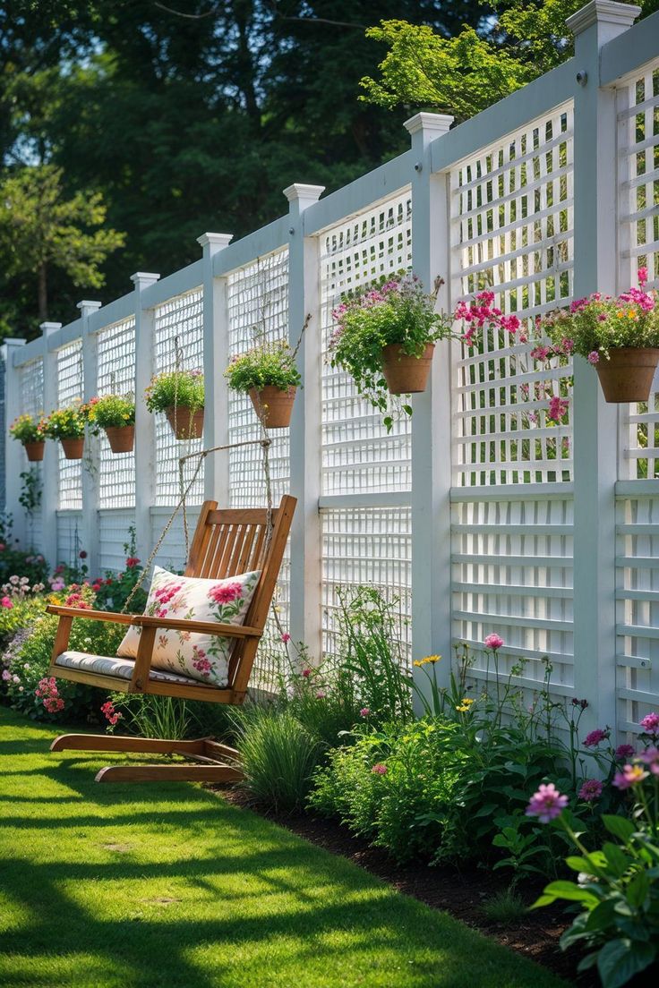 WOODEN TRELLIS FENCING