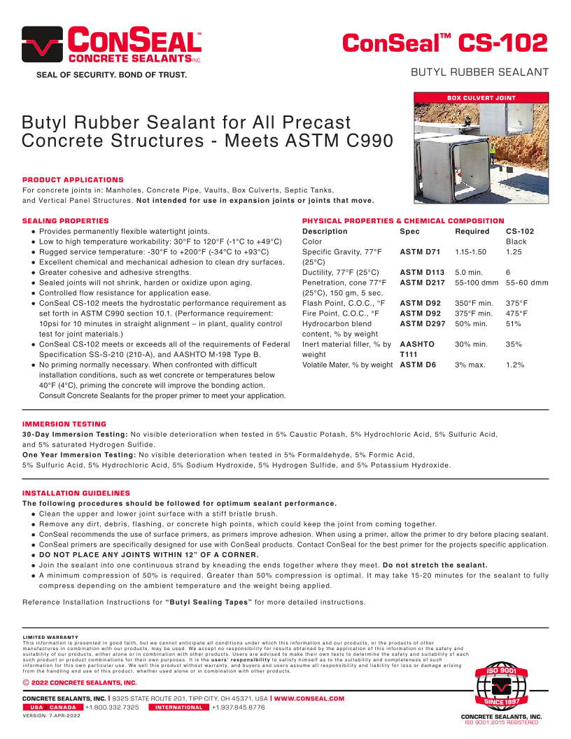 Gasket/Conseal