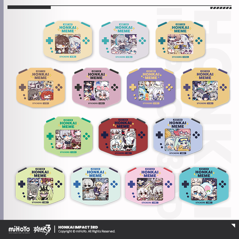[HONKAI IMPACT 3] HONKAI MEME Sticker Pack Set