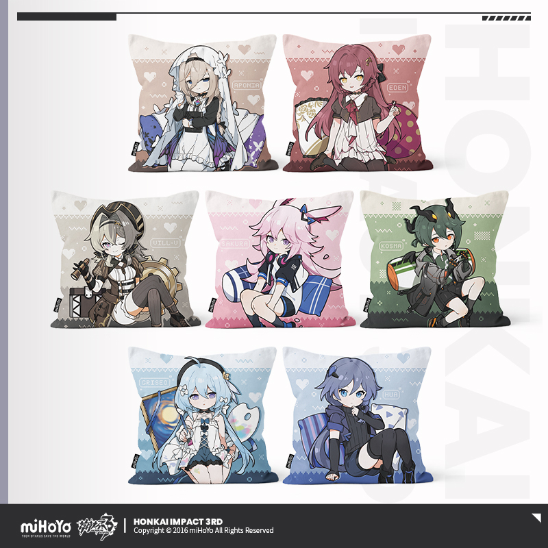 [HONKAI IMPACT 3] The Flame-Chasers Series Chibi Pillow Vol.2