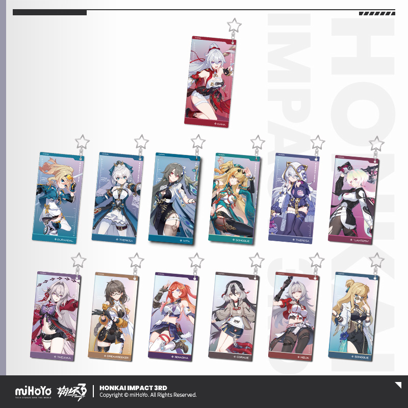 [HONKAI IMPACT 3] Character Series Acrylic Keychain Vol.2