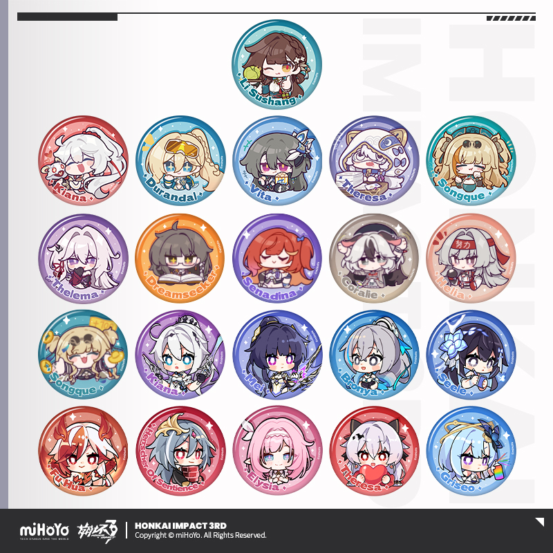 [HONKAI IMPACT 3] HONKAI MEME Chibi Badge