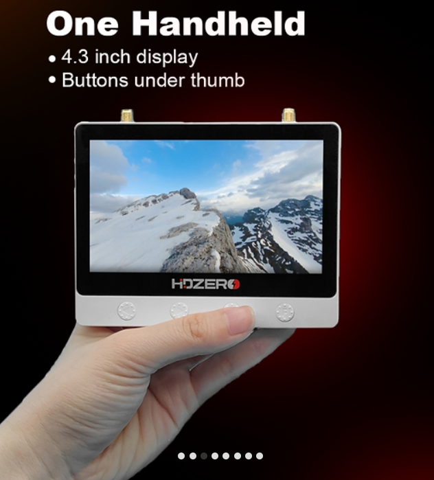 Màn hình FPV HDzero 4,3 inch thu 2 sóng HDzero&Analog