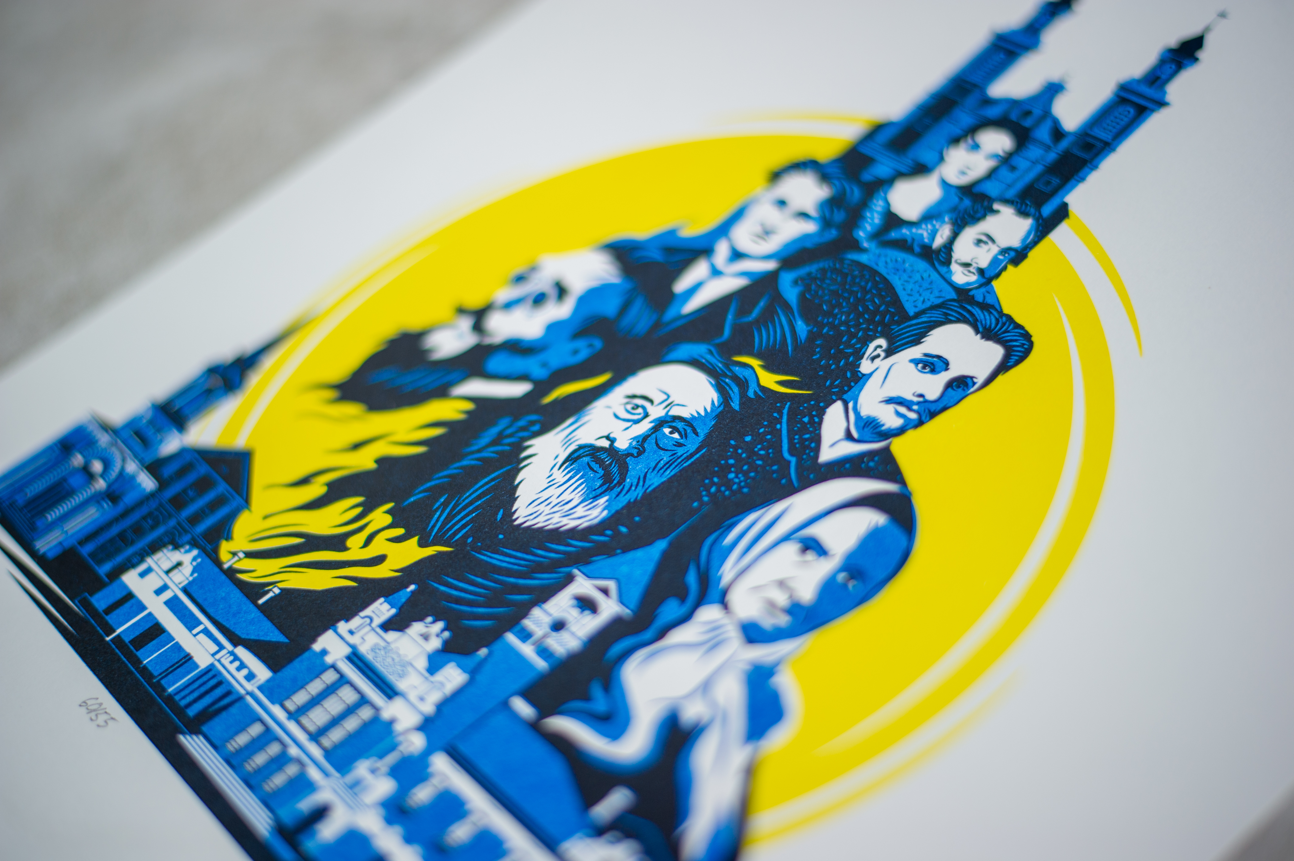 "Marijampolė" risograph poster