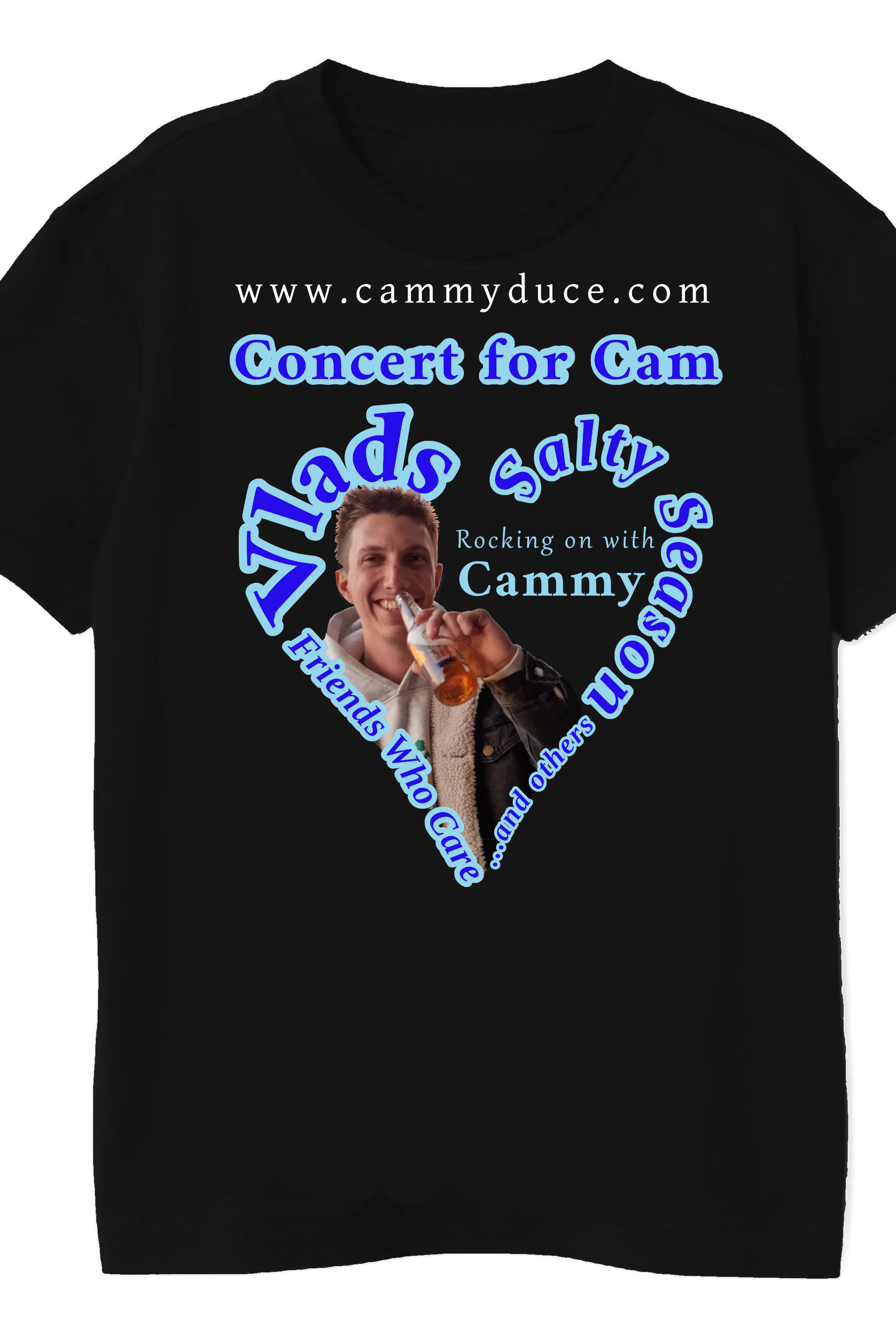Concert T-shirts. Front and Back