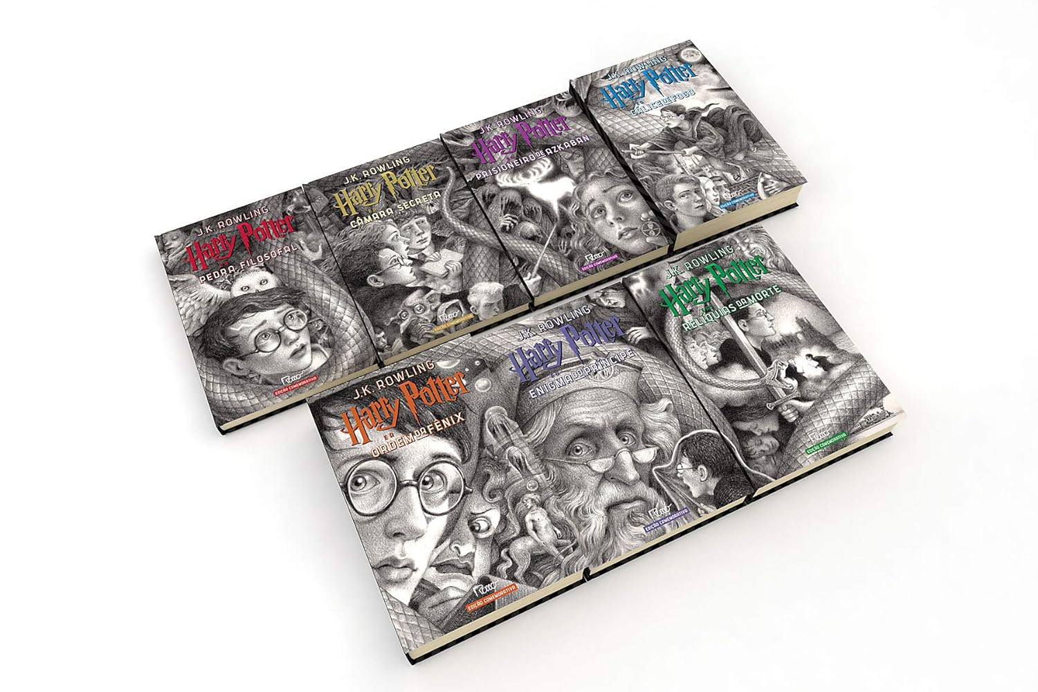Rocco - Caixa de Livros e Cartas: 7 Livros Capa Dura com Cards Temáticos de Harry Potter - Edição Comemorativa 20 Anos