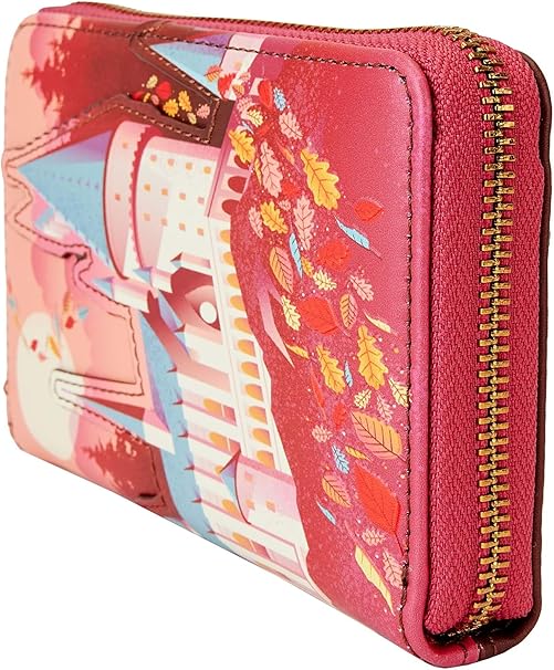 Loungefly Harry Potter Hogwarts Fall Leaves Zip-Around Wallet