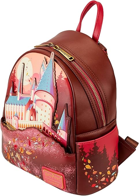 Loungefly Harry Potter Hogwarts Fall Leaves Mini Backpack