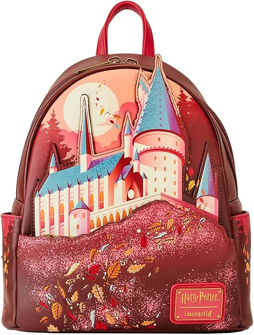 Loungefly Harry Potter Hogwarts Fall Leaves Mini Backpack