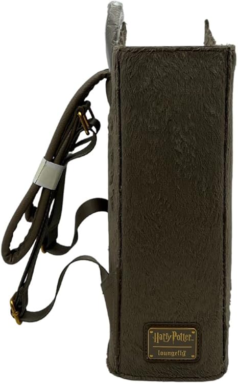 Loungefly Harry Potter Livro dos Monstros Bolsa de ombro dupla em forma de livro, Marrom, Large, Bolsa de ombro com alça dupla