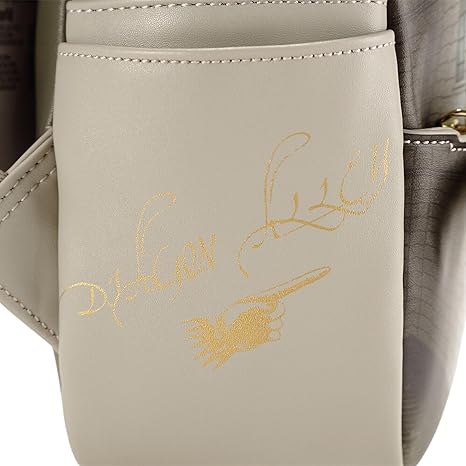 Loungefly Bolsa de ombro Harry Potter Gringotts Bank and Dragon com alça dupla, Multi, One Size, Bolsa de ombro