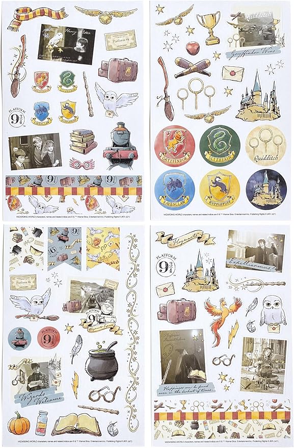 Paper House Productions Pacote de adesivos em aquarela Harry Potter (pacote com 3)