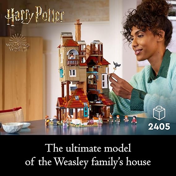 LEGO Harry Potter The Burrow – Collectors’ Edition, Weasley House, Collectible Building Set, 10 Minifigures Plus Errol The Owl, Gift for Adult Fans of The Wizarding World, 76437