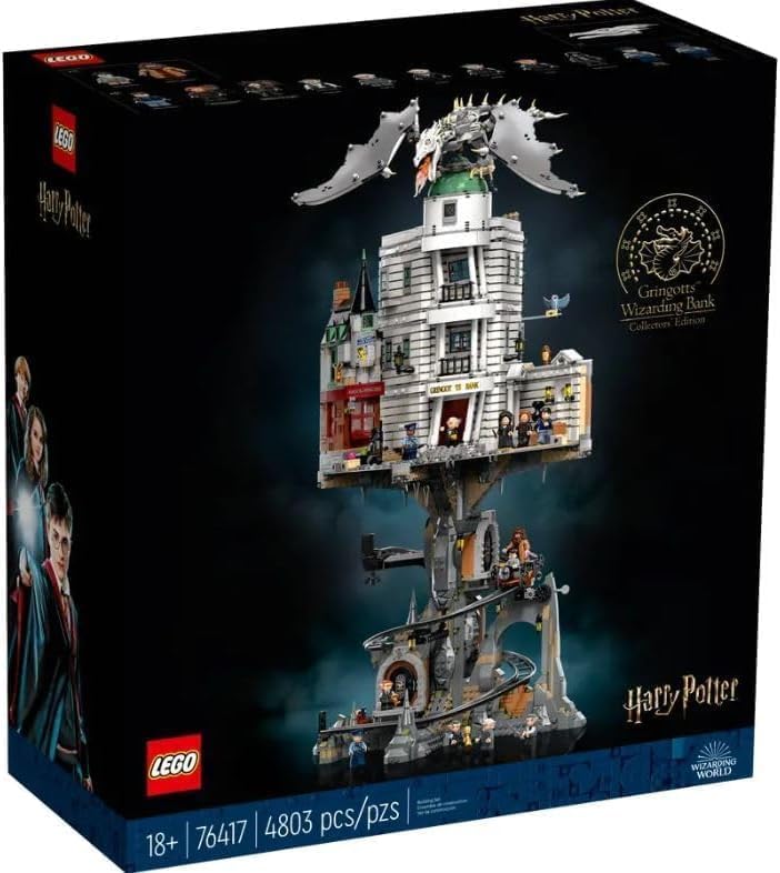LEGO 76417 Harry Potter - Gringotes, o Banco dos Bruxos - Edição de Colecionador 4803 Peças