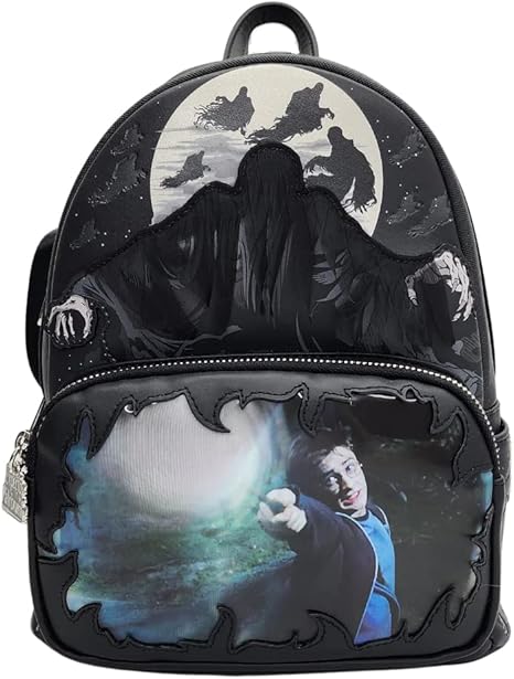 Loungefly Bolsa de ombro exclusiva Harry Potter Dementor Attack com alça dupla, Multi, Mini