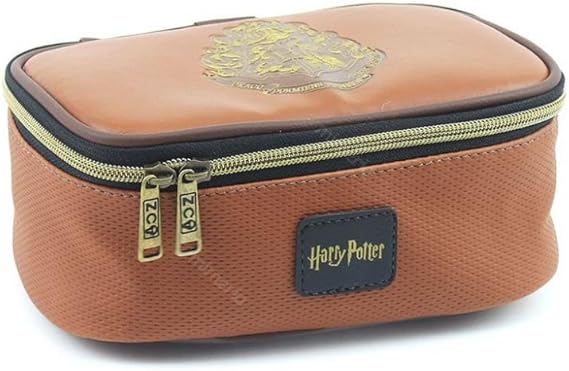 Estojo 100 Pens Harry Potter Ícones Artigo Geek cor:Marrom
