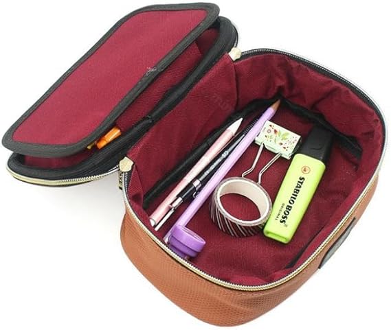 Estojo 100 Pens Harry Potter Ícones Artigo Geek cor:Marrom
