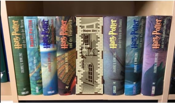 RR.Markeplace Aparador de Livros Harry Potter Beco Diagonal Iluminado Quarto (Desmontado) - MDF Bege