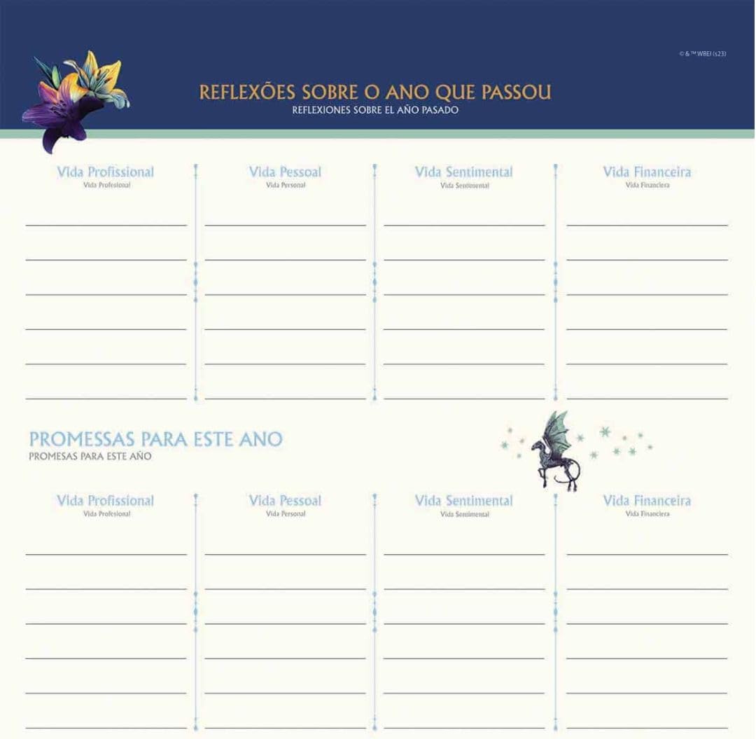 Planner Blogger Quadrado 108 Fls Harry Potter Jandaia