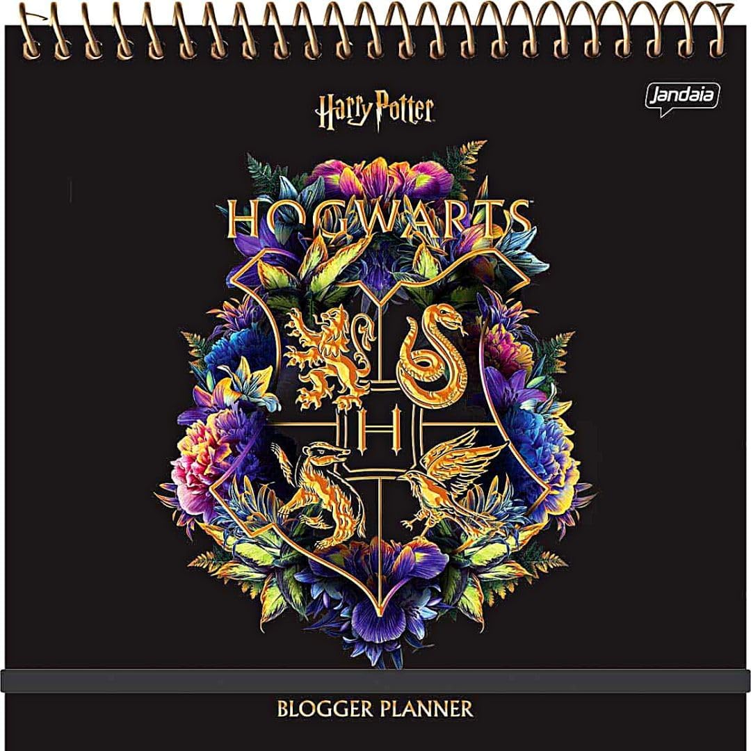 Planner Blogger Quadrado 108 Fls Harry Potter Jandaia