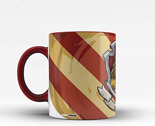 GeekMania Caneca Grifinoria - Harry Potter, Cerâmica, Cilíndrico, 325 Milliliters, Xícara Temática de Harry Potter
