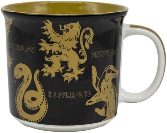 Caneca Tom Harry Potter Casa De Hogwarts 350ml Zona Criativa