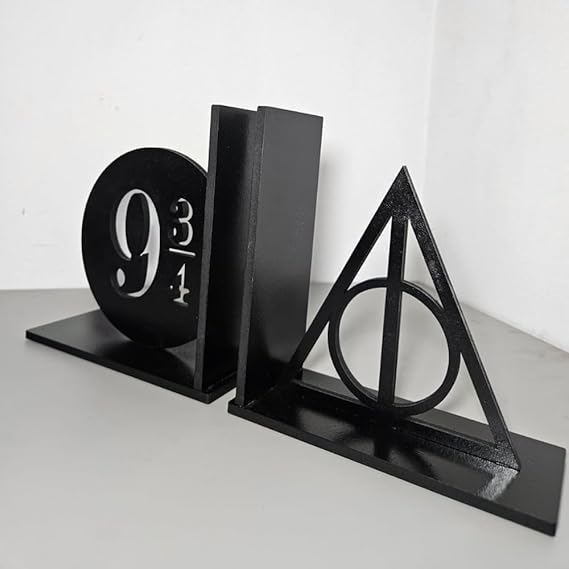 Porta Livros Aparador inspirador em Harry Potter para os Fãs do Mago Organizar e Decorar Insígnia e Estação9 3/4 Castelo do Mago