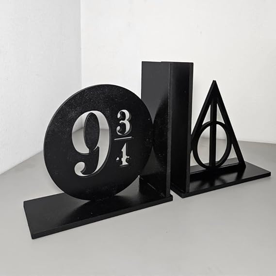 Porta Livros Aparador inspirador em Harry Potter para os Fãs do Mago Organizar e Decorar Insígnia e Estação9 3/4 Castelo do Mago
