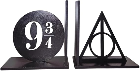 Porta Livros Aparador inspirador em Harry Potter para os Fãs do Mago Organizar e Decorar Insígnia e Estação9 3/4 Castelo do Mago