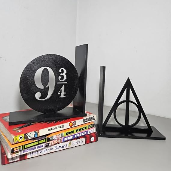 Porta Livros Aparador inspirador em Harry Potter para os Fãs do Mago Organizar e Decorar Insígnia e Estação9 3/4 Castelo do Mago